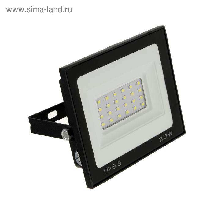Прожектор светодиодный Luazon Lighting 20 Вт, 1600 Лм, 6500К, IP66, 220V - Фото 1