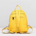 Рюкзак на молнии, 1 отдел, 2 наружных кармана, цвет жёлтый - Фото 3