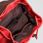 Рюкзак на стяжке шнурком, 1 отдел, наружный карман, цвет коралловый - Фото 5