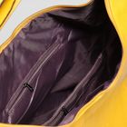 Сумка женская на молнии, отдел с перегородкой, наружный карман, цвет жёлтый - Фото 5