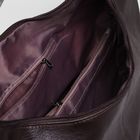 Сумка женская на молнии, 1 отдел с перегородкой, наружный карман, цвет коричневый - Фото 5