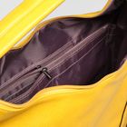 Сумка женская на молнии, 1 отдел с перегородкой, 2 наружных кармана, цвет жёлтый - Фото 5