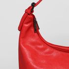 Сумка женская, 2 отдела на молнии, 2 наружных кармана, цвет красный - Фото 4