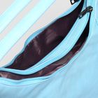 Сумка женская, 2 отдела на молнии, 2 наружных кармана, цвет голубой - Фото 5