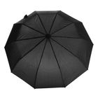 Зонт автоматический, R=50см, цвет чёрный - Фото 1