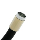 Смеситель для кухни Accoona А9890F, однорычажный, силиконовый излив, черный/хром - Фото 3