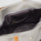 Сумка женская, отдел на молнии, 2 наружных кармана, цвет серый - Фото 3