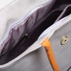 Сумка женская, отдел на молнии, 2 наружных кармана, цвет серый - Фото 5