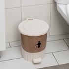 Ведро для мусора с педалью, 8 л, цвет МИКС - Фото 4