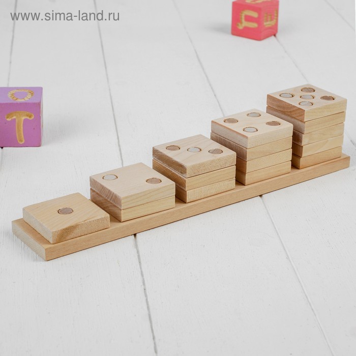 Пирамидка счётная «Домино» - Фото 1