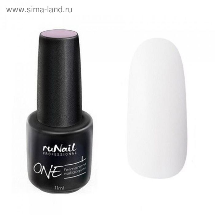 Перманентный лак RuNail ONE «Снежная вечеринка», White Party, натуральный, 11мл - Фото 1