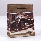 Пакет подарочный "Мотоцикл", 11,5 х 5 х 14,5 см - Фото 1