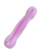 Пенал школьный «Кость», на молнии, силиконовый, фиолетовый  (артикул 1928891)  большой выбор товаров оптом и в розницу по низким ценам с доставкой