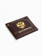 Обложка на удостоверение, с гербом РФ, коричневая - Фото 4