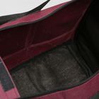 Сумка спортивная, отдел на молнии, 2 наружных кармана, длинный ремень, цвет бордовый - Фото 5