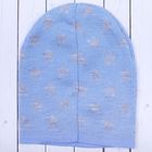 Шапочка для мальчика «Звезда», размер 48-52, возраст ребёнка 3-5 лет, цвет голубой, серый - Фото 3