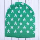 Шапочка для мальчика «Звезда», размер 48-52, возраст ребёнка 3-5 лет, цвет зелёный, белый - Фото 3