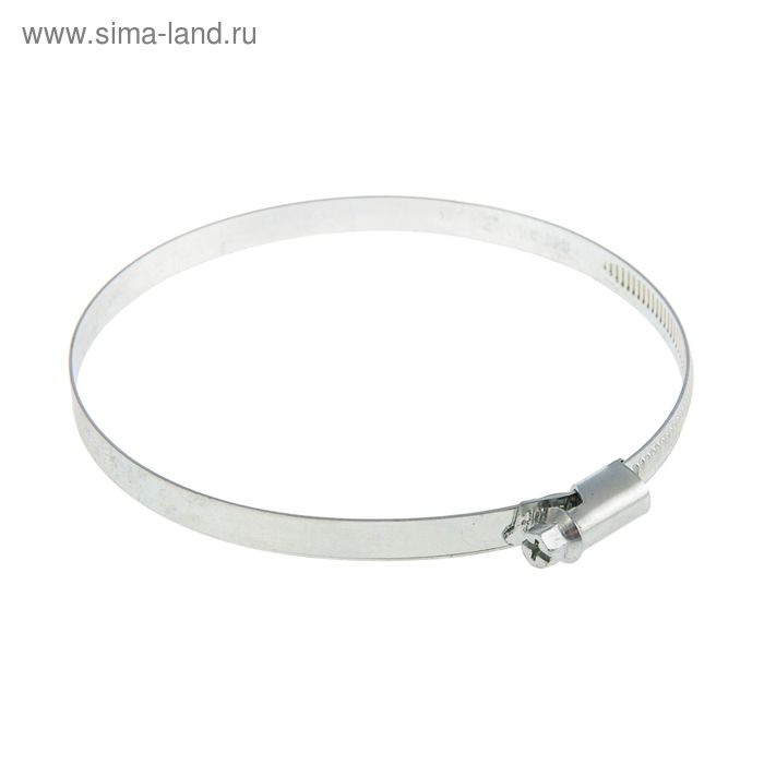 Хомут червячный, диаметр 100-120 мм, оцинкованный - Фото 1