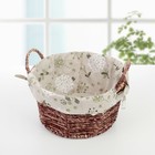 Корзина для хранения плетёная Доляна «Герань», 25×24×17 см - Фото 2