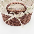 Корзина для хранения плетёная Доляна «Герань», 25×24×17 см - Фото 3