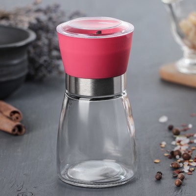 Мельница для специй «Модерн», 13×6,5 см, керамический механизм, цвет МИКС