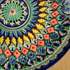 Ляган Риштанская Керамика "Узоры", 32 см, синий - Фото 3