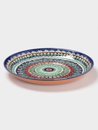 Ляган круглый «Риштан», 36 см, сине-красный орнамент - Фото 2