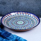 Ляган узбекский Риштанская Керамика «Узоры», d=36 см, синий - Фото 1