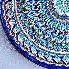 Ляган узбекский Риштанская Керамика «Узоры», d=36 см, синий - Фото 3