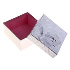 Коробка подарочная "Блестка", серебристый, 11 х 11 х 5 см - Фото 2