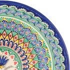 Ляган узбекский Риштанская Керамика «Узоры», d=36 см, синий - Фото 3