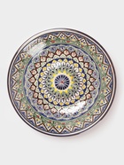 Ляган узбекский Риштанская Керамика «Узоры», d=33 см, синий - Фото 1