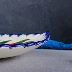 Ляган Риштанская Керамика "Гранат", 41 см, овальный, рифлёный - Фото 3