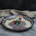 Ляган узбекский Риштанская Керамика «Павлин», d=36 см, синий - Фото 3