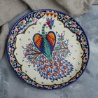 Ляган узбекский Риштанская Керамика «Павлин», d=36 см, синий - Фото 2