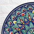 Ляган узбекский Риштанская Керамика, d=43 см, цветной орнамент - Фото 4