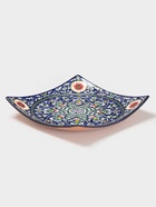 Ляган узбекский Риштанская Керамика «Узоры», 31×6 см, квадратный, синий - Фото 1