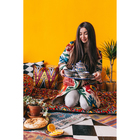 Набор чайный Шафран «Риштанская керамика», 9 предметов: чайник 800 мл, пиалы 6 шт. 200 мл, ляган, блюдце, разноцветный - Фото 16