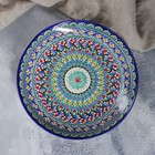 Набор чайный Шафран «Риштанская керамика», 9 предметов: чайник 800 мл, пиалы 6 шт. 200 мл, ляган, блюдце, разноцветный - Фото 5