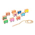 Шнуровка "Паровозик с цифрами", 12 деталей - Фото 3