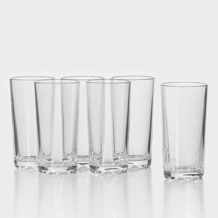 Набор стаканов «Глория», 280 мл, d=7 см, h=14 см, 6 шт - Фото 1