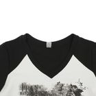 Комплект женский (фуфайка, брюки) Беатрис, цвет чёрно-белый, р-р 44 - Фото 2