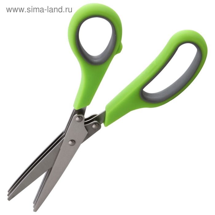 Ножницы для зелени KS-03, 3 лезвия, 19 см - Фото 1