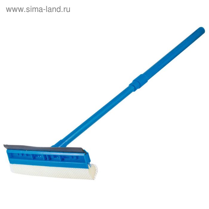 Стекломой разборный с пластик, с телескопической ручкой, размер щетки: 23,5 см, длина:40-70 см - Фото 1
