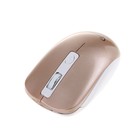 Мышь Gembird MUSW-400, беспроводная, бесшумная, 1600 dpi, 2xAAA, USB, золотистая - Фото 2