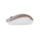 Мышь Gembird MUSW-400, беспроводная, бесшумная, 1600 dpi, 2xAAA, USB, золотистая - Фото 4