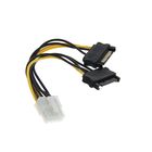 Кабель-разветвитель питания Cablexpert CC-PSU-83, 2xSATA(m)-PCI-Express(8pin)(f), 0.15 м - Фото 1