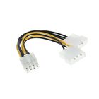 Кабель-разветвитель питания Cablexpert CC-PSU-81, 2хMolex(m)-PCI-Express(8pin)(f), 0.15 м - Фото 1