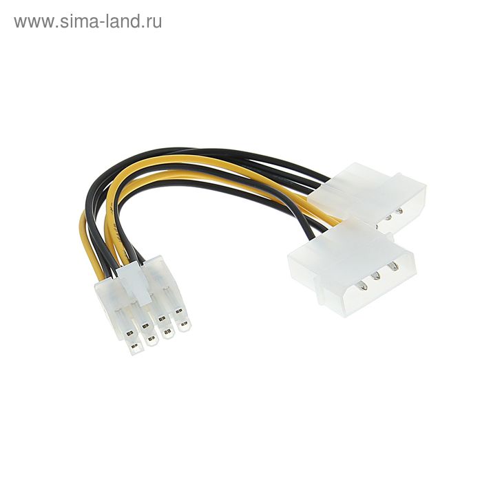 Кабель-разветвитель питания Cablexpert CC-PSU-81, 2хMolex(m)-PCI-Express(8pin)(f), 0.15 м - Фото 1