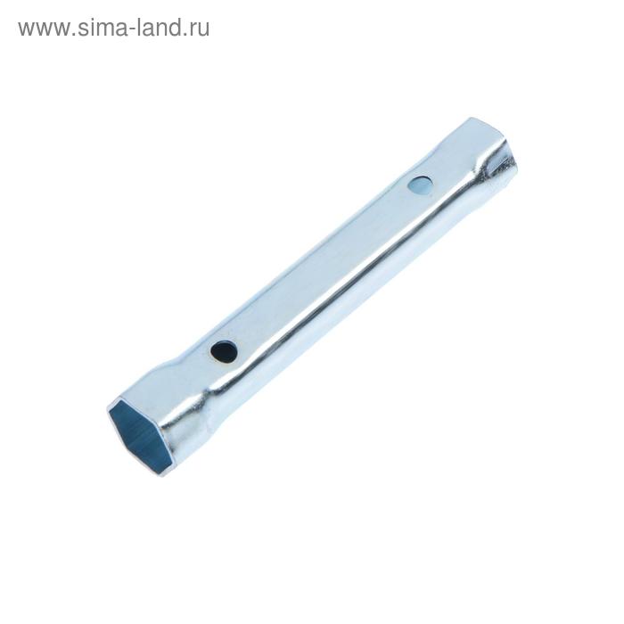 Ключ торцевой трубчатый ТУНДРА, оцинкованный, 17×19 мм